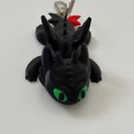 Toothless the Night Fury and the Light Fury - keychain thumbnail 1
