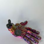 Robo Ręka mechaniczna futurystyczna figurka z ruchomymi palcami i ukrytym schowkiem thumbnail 3