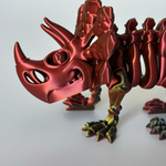 Dinozaur szkielet Triceratops thumbnail 3